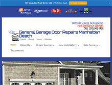 Tablet Screenshot of garagedoorrepairmanhattanbeach.info